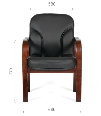 Офисное кресло CHAIRMAN 658 Натуральная кожа черный в Махачкале - изображение 1