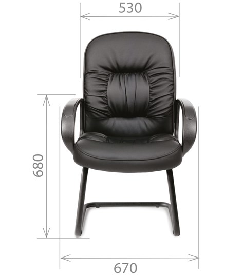 Кресло компьютерное CHAIRMAN 416V экокожа черная в Махачкале - изображение 1