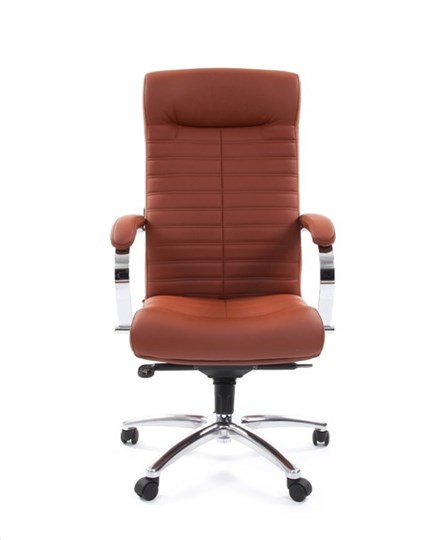 Офисное кресло CHAIRMAN 480 Экокожа Terra 111 (коричневая) в Махачкале - изображение 1