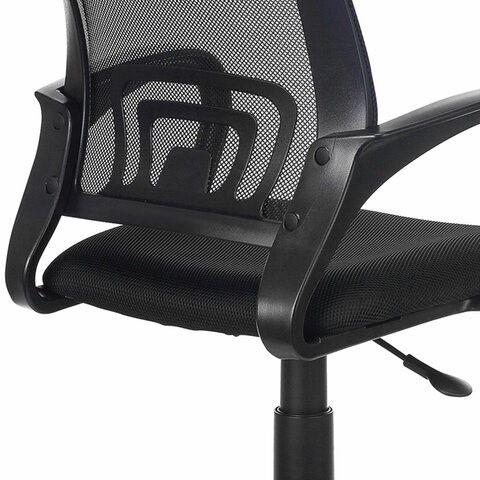 Кресло Brabix Fly MG-396 (с подлокотниками, сетка, черное) 532083 в Махачкале - изображение 5