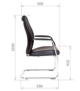 Офисное кресло CHAIRMAN Vista V Экокожа премиум черная в Махачкале - предосмотр 2
