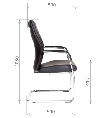 Офисное кресло CHAIRMAN Vista V Экокожа премиум черная в Махачкале - изображение 2