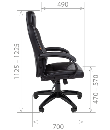 Компьютерное кресло CHAIRMAN GAME 17, цвет черный / серый в Махачкале - изображение 2
