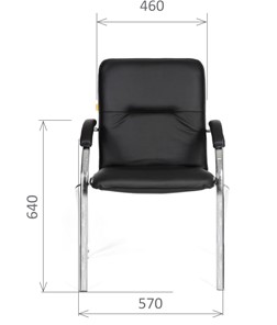 Кресло офисное CHAIRMAN 850 Экокожа Terra 118 черная в Махачкале - предосмотр 1