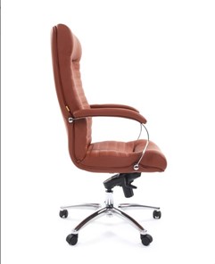 Офисное кресло CHAIRMAN 480 Экокожа Terra 111 (коричневая) в Махачкале - предосмотр 2