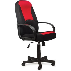 Кресло компьютерное BRABIX "City EX-512", ткань черная/красная, TW, 531408 в Махачкале