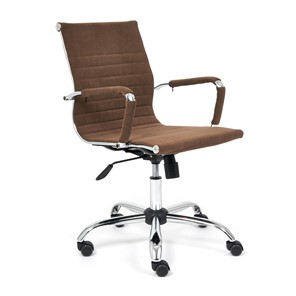Компьютерное кресло URBAN-LOW флок, коричневый, арт.14446 в Махачкале