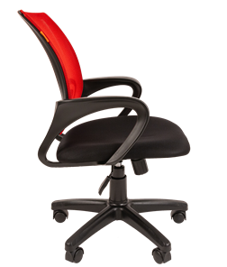 Кресло компьютерное CHAIRMAN 696 black Сетчатый акрил DW69 красный в Махачкале - предосмотр 1