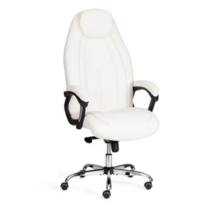 Кресло офисное BOSS Lux, кож/зам, белый, арт.21152 в Махачкале