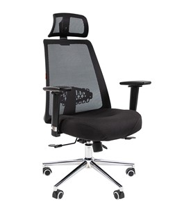 Офисное кресло CHAIRMAN 535 LUX сетчатый акрил черный / полиэстер черный в Махачкале