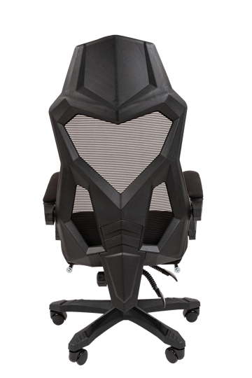 Кресло CHAIRMAN 571 с подставкой для ног , Сетчатый акрил черный / Полиэстер черный в Махачкале - изображение 4