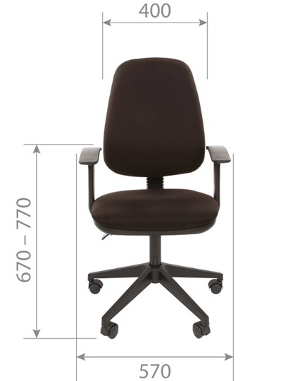Офисное кресло CHAIRMAN 661 Ткань стандарт 15-13 серая в Махачкале - изображение 3