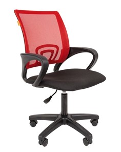 Кресло офисное CHAIRMAN 696 black LT, красное в Махачкале