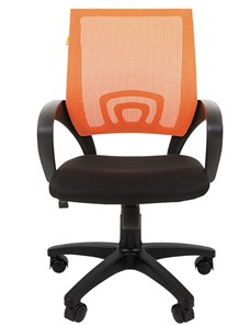 Компьютерное кресло CHAIRMAN 696 black Сетчатый акрил DW66 оранжевый в Махачкале - предосмотр 4