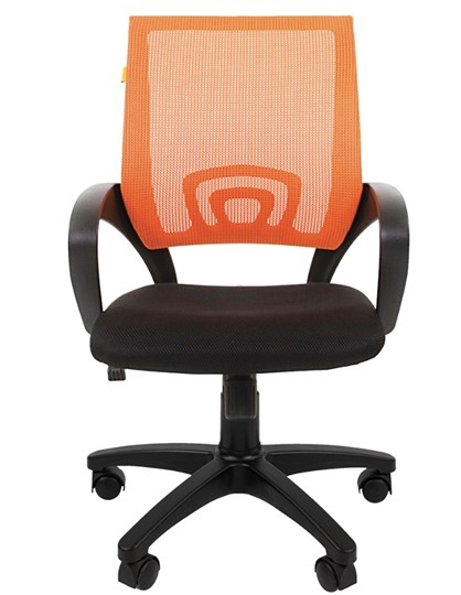 Компьютерное кресло CHAIRMAN 696 black Сетчатый акрил DW66 оранжевый в Махачкале - изображение 4