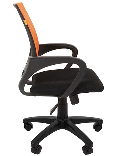 Компьютерное кресло CHAIRMAN 696 black Сетчатый акрил DW66 оранжевый в Махачкале - изображение 5
