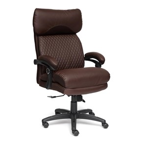 Офисное кресло CHIEF кож/зам/ткань, коричневый/коричневый стеганный, 36-36/36-36 стеганный/24 арт.13111 в Махачкале