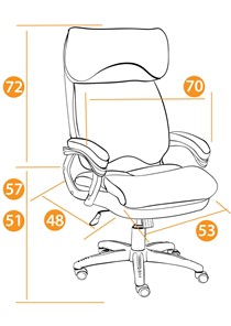 Кресло DUKE флок/ткань, серый/серый, 29/TW-12 арт.14039 в Махачкале - предосмотр 27