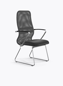 Кресло офисное Ergolife Sit 8 B2-9K - X1+Extra (Св.серый-Черный) в Махачкале