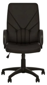 Офисное кресло MANAGER (PL64) экокожа ECO-30, черная в Махачкале - предосмотр