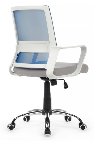 Кресло компьютерное RCH 1029MW, серый/синий в Махачкале - изображение 3