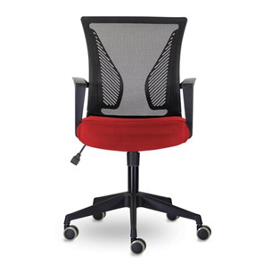 Офисное кресло Brabix Wings MG-309 (пластик черный, сетка, черное/красное) 532014 в Махачкале