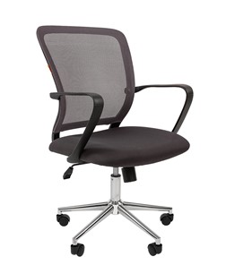 Кресло офисное CHAIRMAN 698 CHROME new Сетка TW-04 (серый) в Махачкале