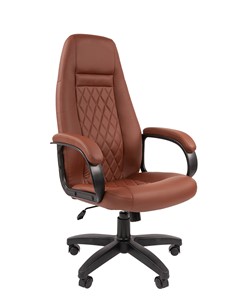 Кресло CHAIRMAN 950LT Экокожа коричневая в Махачкале