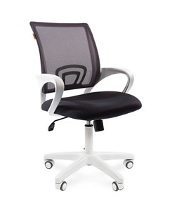 Кресло компьютерное CHAIRMAN 696 white, tw12-tw04 серый в Махачкале - предосмотр