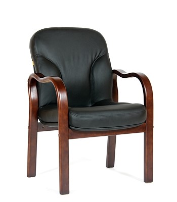 Офисное кресло CHAIRMAN 658 Натуральная кожа черный в Махачкале - изображение