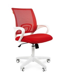 Кресло CHAIRMAN 696 white, ткань, цвет красный в Махачкале