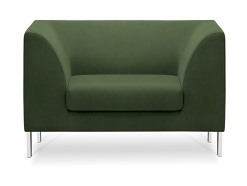 Кресло мягкое Сиеста, ткань Сахара / зеленая С39 в Махачкале
