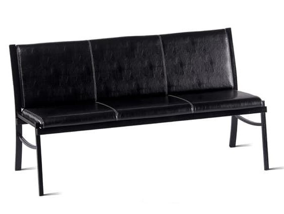 Прямой диван Симпл-3, ВИК Carolina/Черная шагрень в Махачкале - изображение