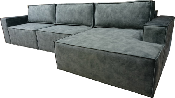 Угловой диван с оттоманкой Лофт 357х159х93 (НПБ/Еврокнижка) в Махачкале - изображение 4