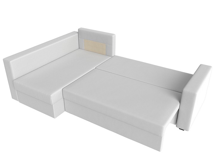 Угловой диван Мансберг, Белый (Экокожа) в Махачкале - изображение 2