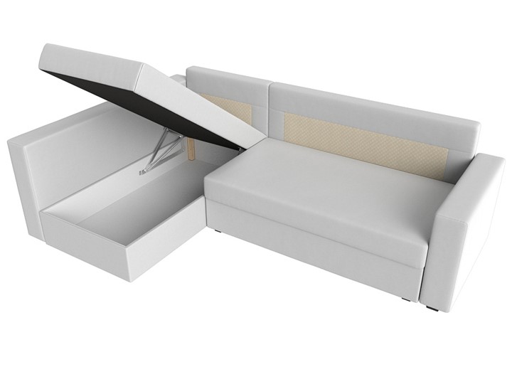 Угловой диван Мансберг, Белый (Экокожа) в Махачкале - изображение 3