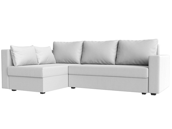 Угловой диван Мансберг, Белый (Экокожа) в Махачкале - изображение