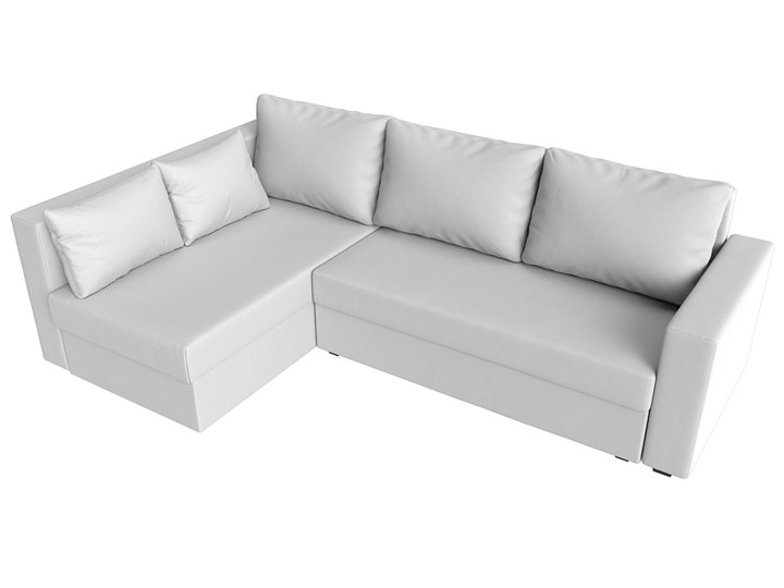 Угловой диван Мансберг, Белый (Экокожа) в Махачкале - изображение 6