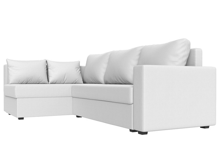 Угловой диван Мансберг, Белый (Экокожа) в Махачкале - изображение 7