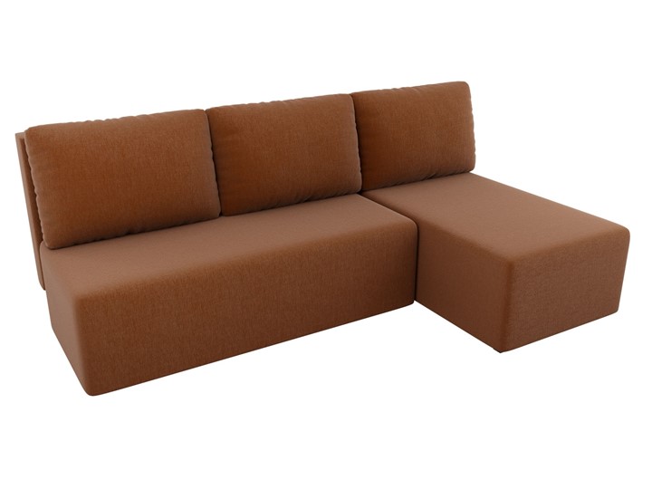 Угловой раскладной диван Поло, Коричневый (рогожка) в Махачкале - изображение 3