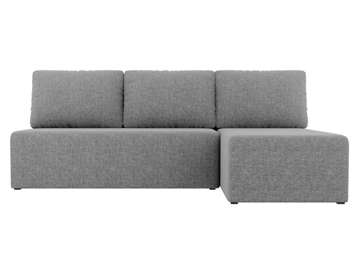 Угловой раскладной диван Поло, Серый (рогожка) в Махачкале - изображение 1