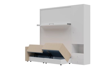 Диван Кровать-трансформер Smart (КД 1400+ШП), шкаф правый, левый подлокотник в Махачкале - предосмотр 1