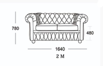 Прямой диван Честер 2М (седафлекс) в Махачкале - изображение 13