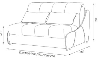 Прямой диван Токио 130 (ППУ) в Махачкале - предосмотр 11