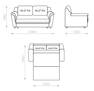Прямой диван Вега 2 МД в Махачкале - изображение 5