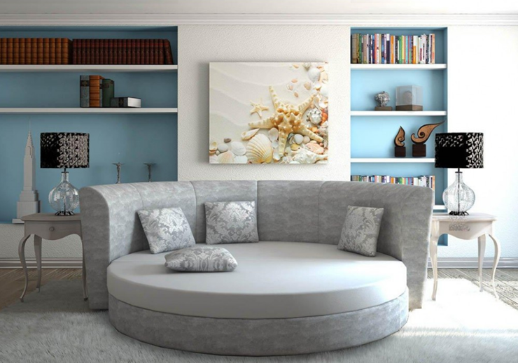 Круглый диван-кровать Смайл в Махачкале - изображение 5