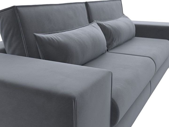 Прямой диван Лига-037, Серый (велюр) в Махачкале - изображение 6