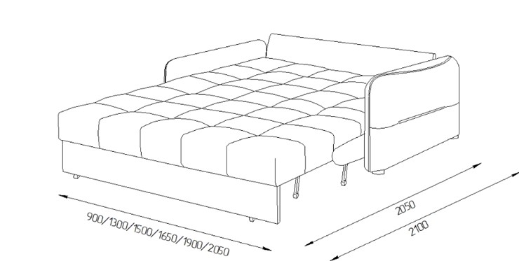 Прямой диван Токио 2 150 (НПБ) в Махачкале - изображение 7