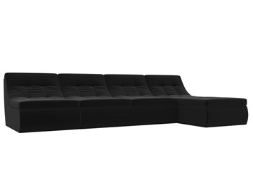 Модульный угловой диван Холидей, Черный (микровельвет) в Махачкале