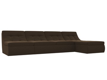 Модульный угловой диван Холидей, Коричневый (микровельвет) в Махачкале